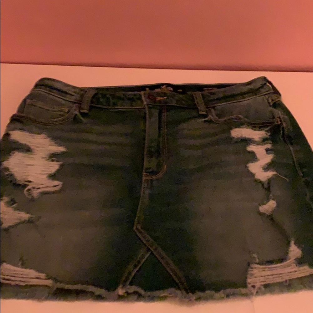Hollister denim skirt